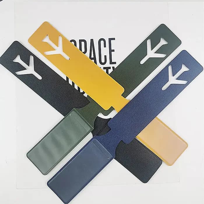 Étiquette de bagage longue avec Logo d'entreprise personnalisé