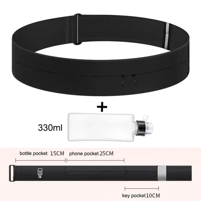 Ceinture de course avec porte-bouteille