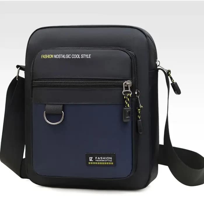 Sacoche sac à bandoulière décontracté à la mode pour hommes, sac à bandoulière simple tendance en ti