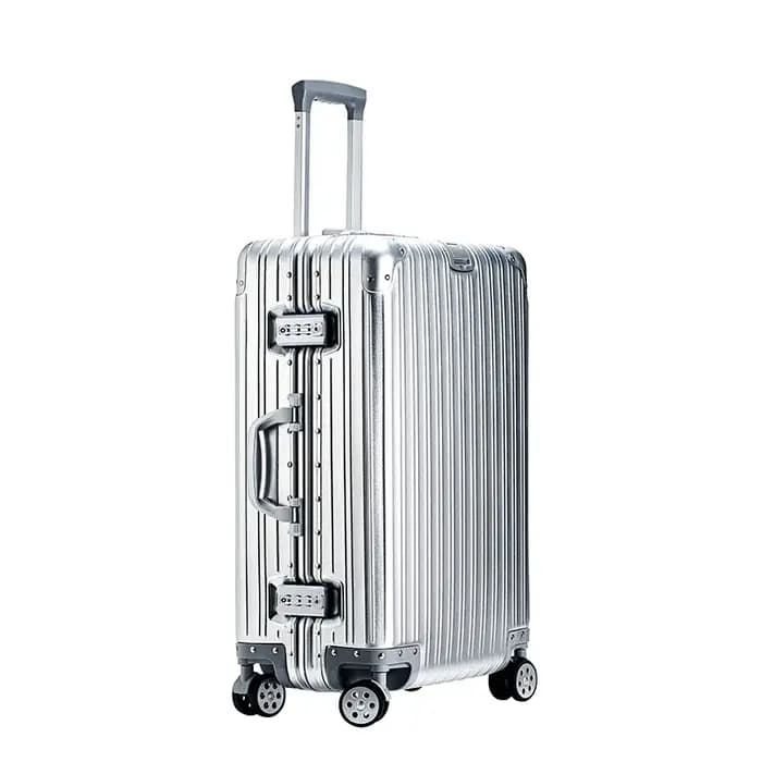 100% valise en aluminium bagage en métal 20 "22" 28 "30 pouces