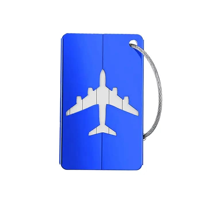 Étiquettes de bagage de voyage en alliage d'aluminium