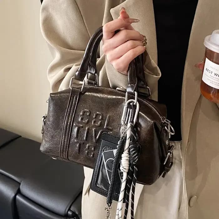 Sac à bandoulière rétro tendance pour femmes