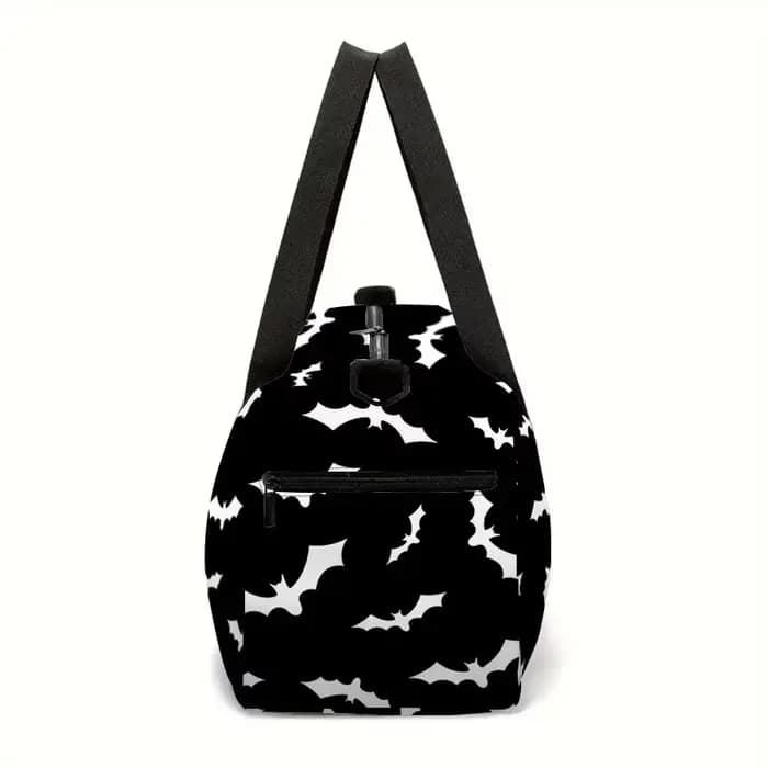 Sac de voyage blanc et noir grande capacité pour garçons et filles