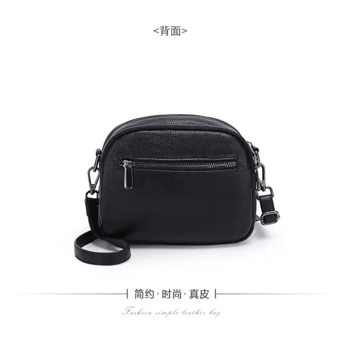 Sac bandoulière en cuir véritable gaufré croco