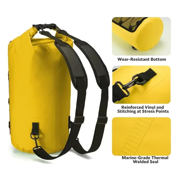 Sac à dos étanche en PVC 30L pour kayak