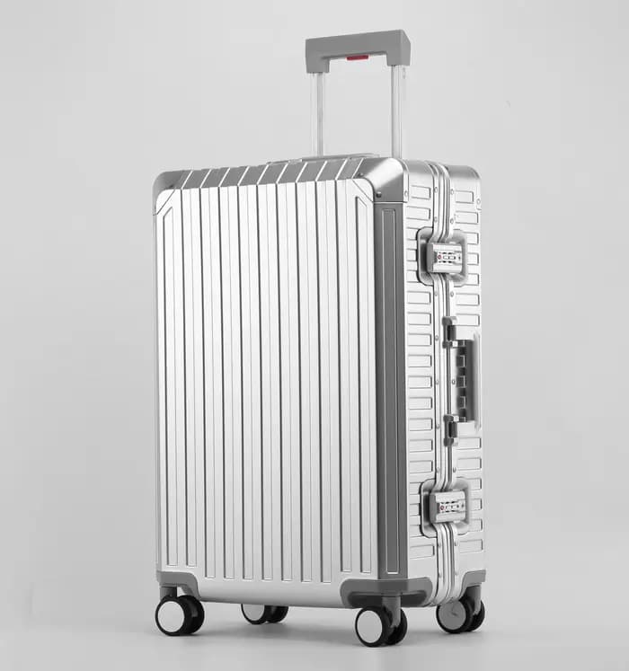 Nouveau Style tout en aluminium 20 "24" 28 "pouces valise de voyage continuer