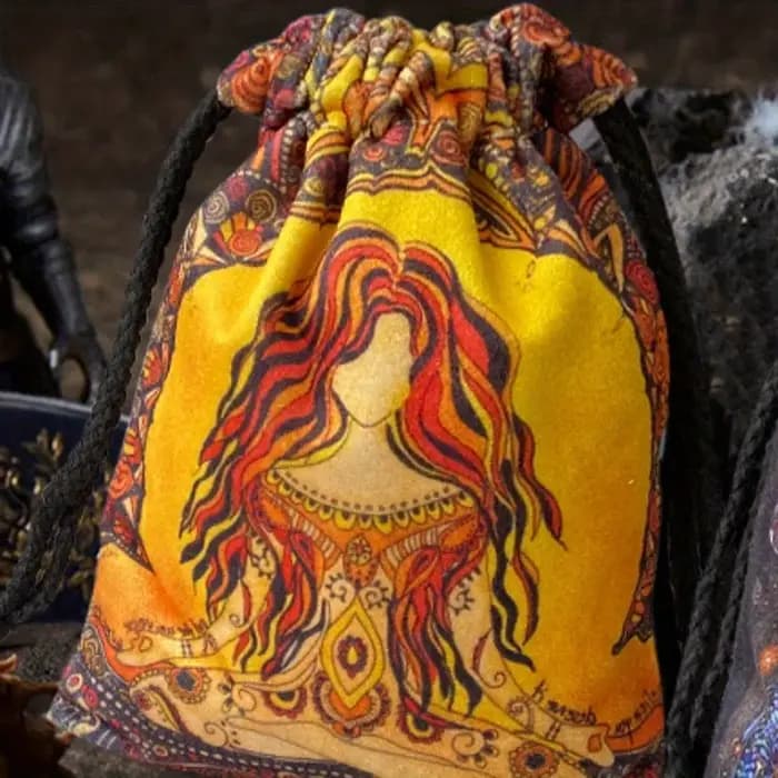 Sac de rangement en velours