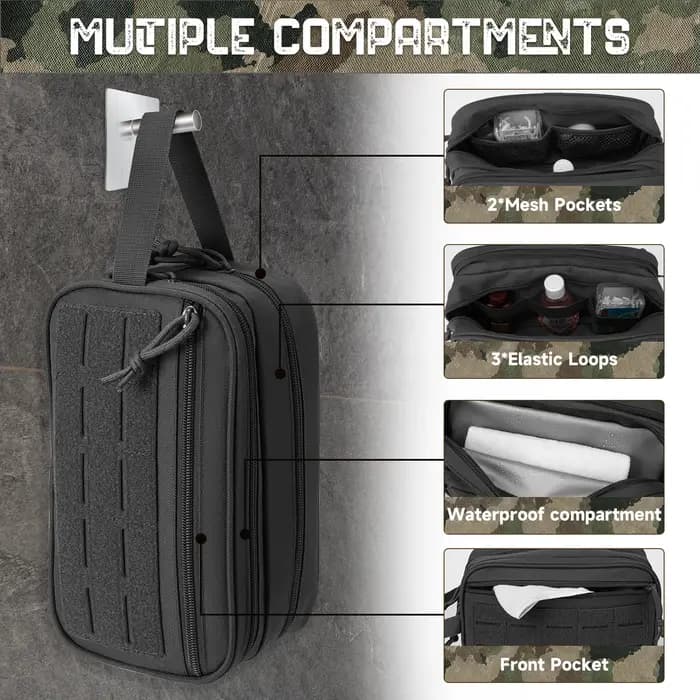 Trousse de toilette tactique pour hommes