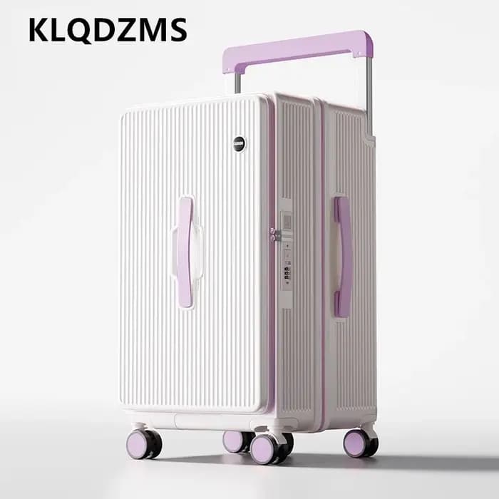 KLQDZMS bagage roulant capacité surdimensionnée boîtier de chariot ABS + boîte d'embarquement PC 20 "24" 26 "28" 30 "32 pouces valise de voyage pour femmes