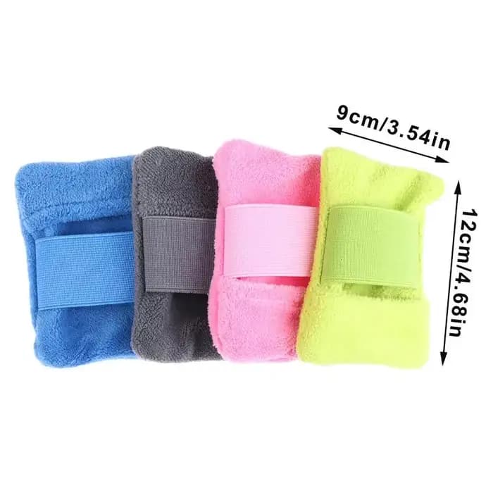 Sac de nettoyage corporel en velours pour éliminer le sable de la plage