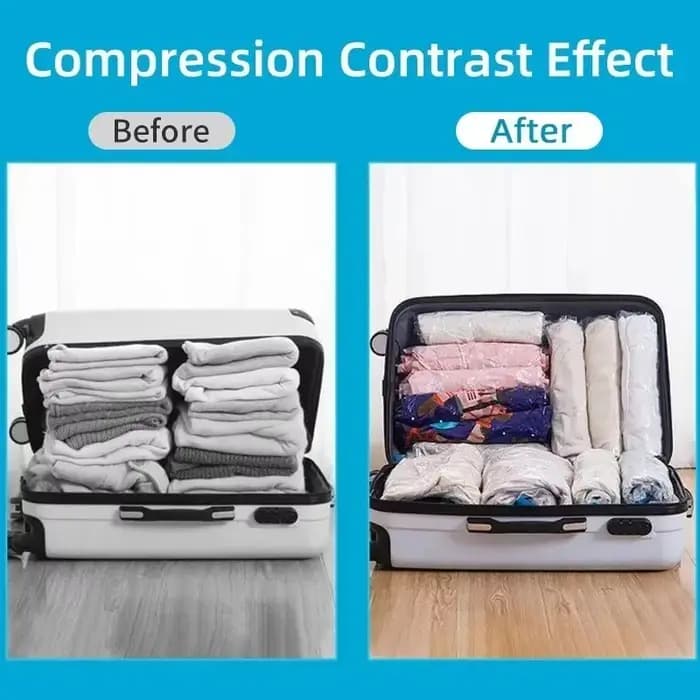 Sacs sous vide réutilisables pour vêtements de voyage
