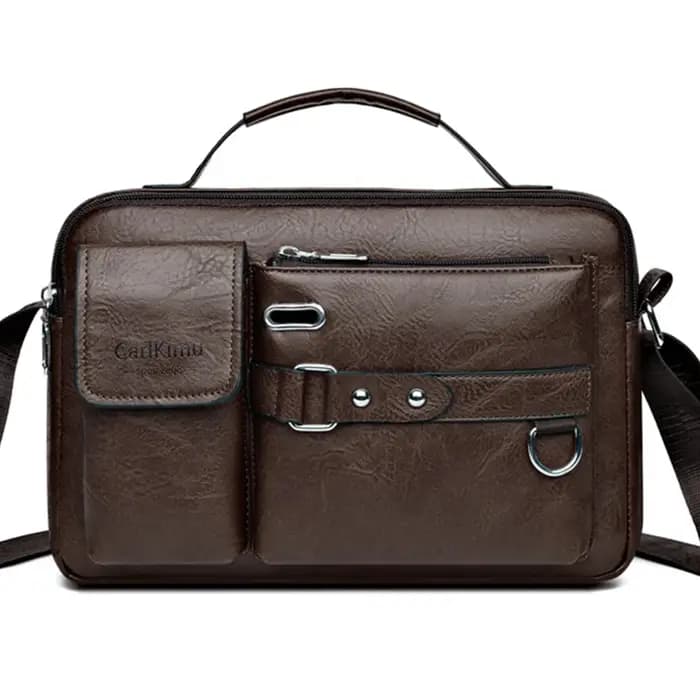 Sac messager rétro pour hommes avec conception étanche