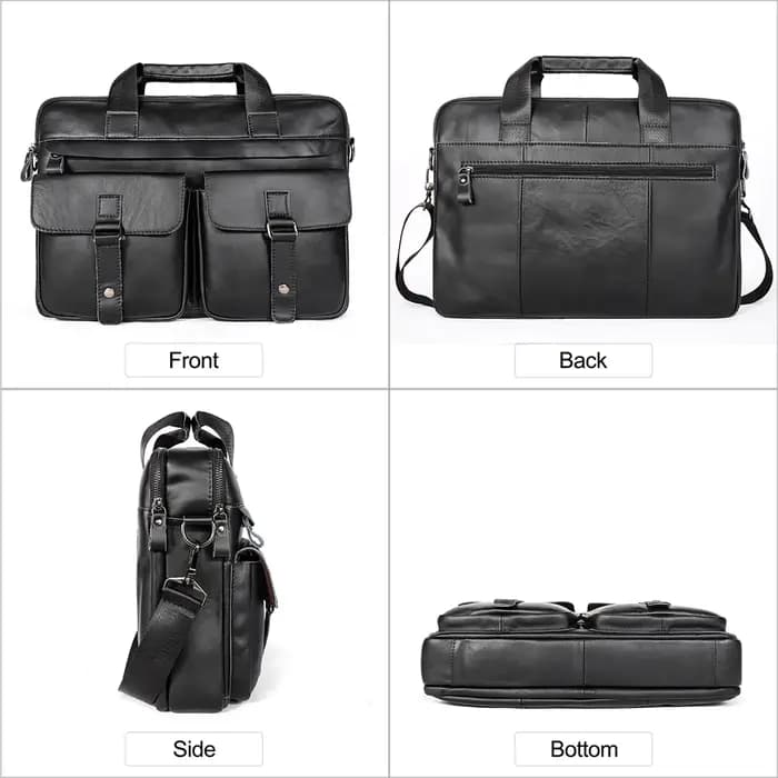 JOYIR – porte-documents en cuir véritable pour hommes
