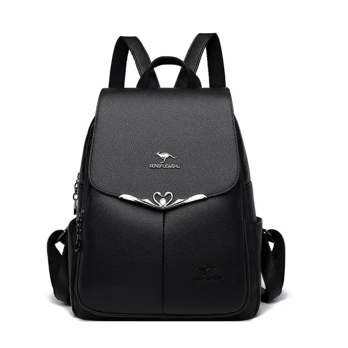 Sac à dos en cuir PU pour femme, grande capacité, sac à dos de voyage pour femme, sac à dos pour ordinateur portable pour femme, sacs d'école, créateur de luxe, mode