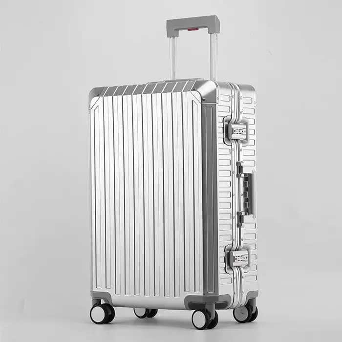 Nouvelle valise à roulettes haut de gamme en aluminium-magnésium 100 %