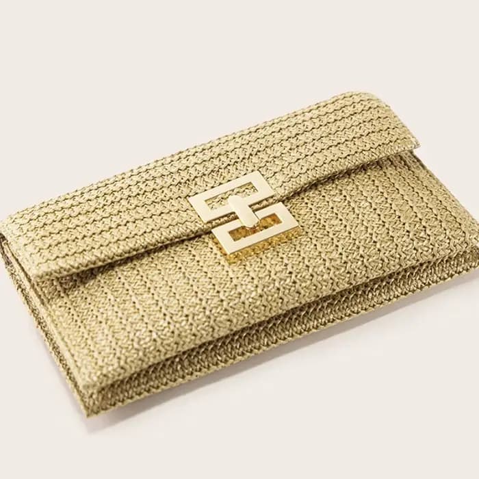 Paille tissé pochette pour femmes raphia Crochet plage rotin casual femme fête mariage sac de soirée nouvel été luxe