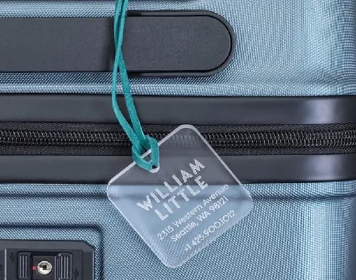 Étiquettes à bagages personnalisées