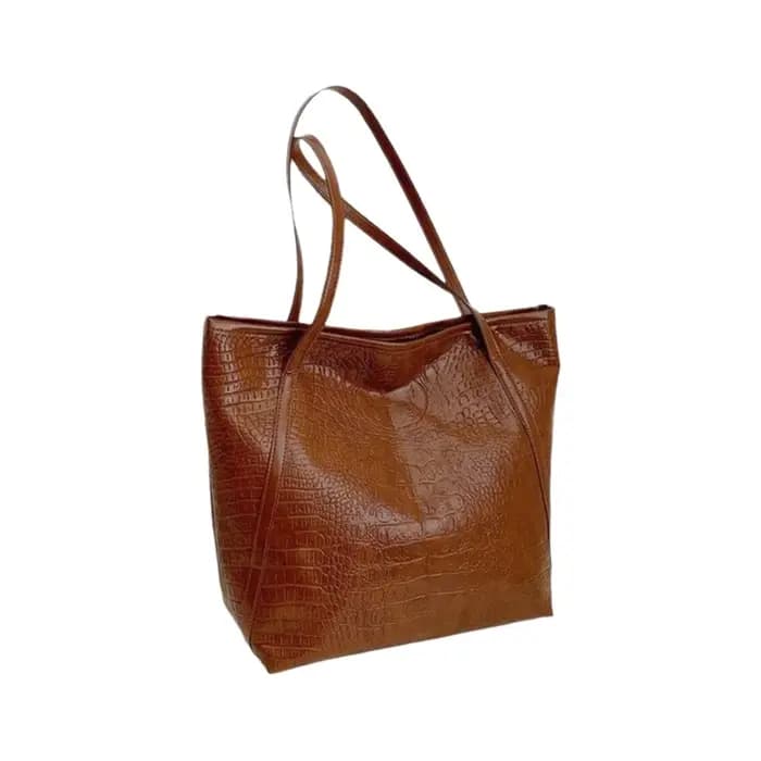 Sac fourre-tout à bandoulière pour femme en PU