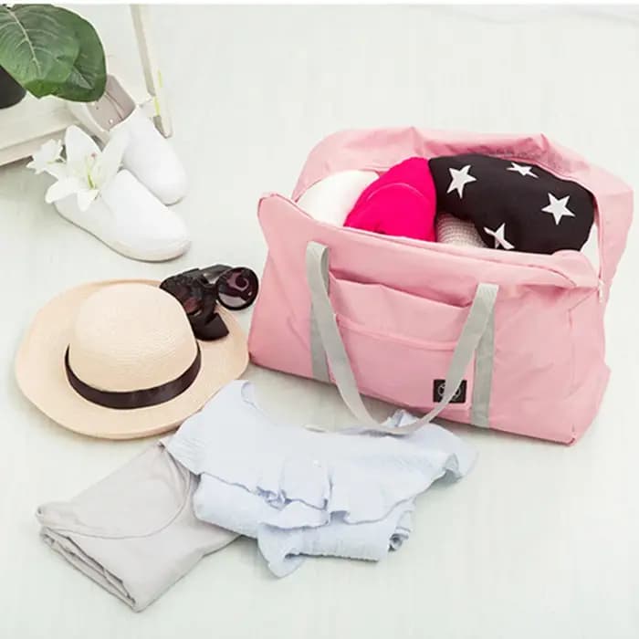 Sac de voyage pliable, peut être fixé à une valise