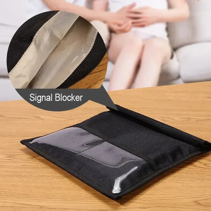 Pochette de protection RFID anti-pistage, sac Faraday pour téléphones, appareils, grand portefeuille