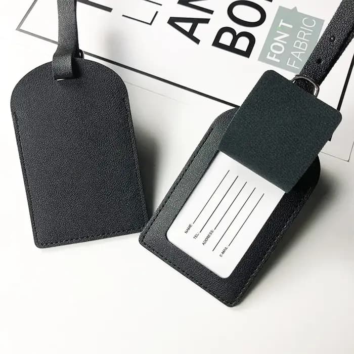 Étiquette de bagage légère et souple en PU
