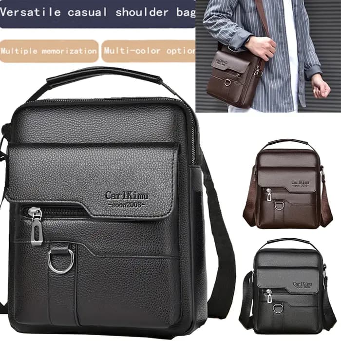 Le sac à bandoulière à une épaule pour hommes convient aux voyages d'affaires et peut être porté à la main en matériau Pu.