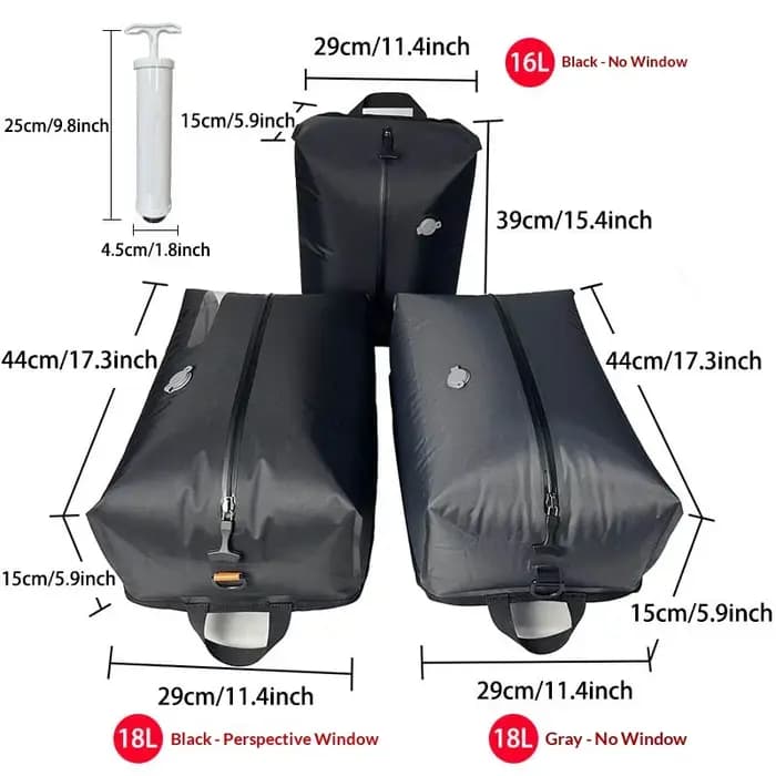 Sacs de compression sous vide portables pour les voyages