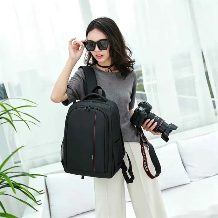 Sac à dos étanche pour appareil photo de grande capacité