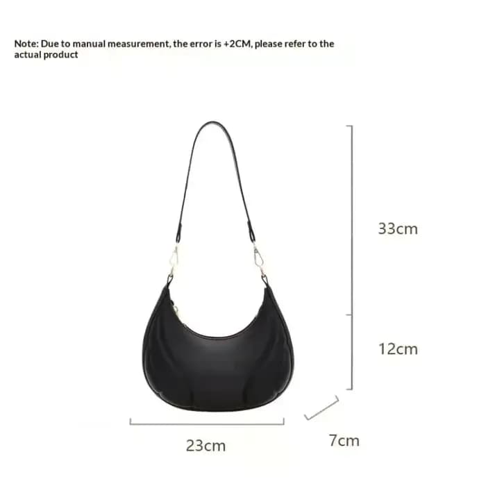Sacs demi-lune unis pour femmes