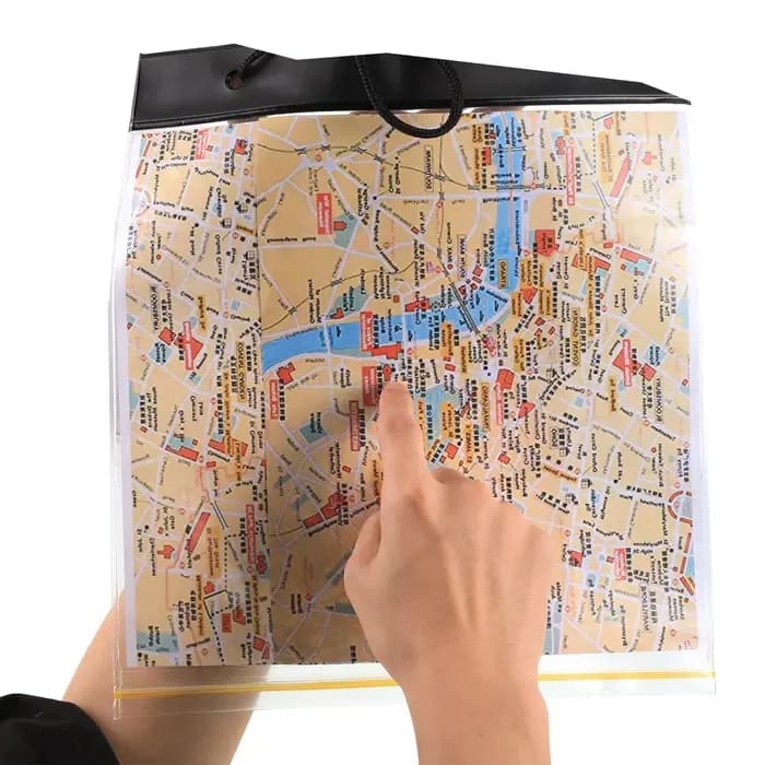 Mallette de rangement de cartes pliable et étanche