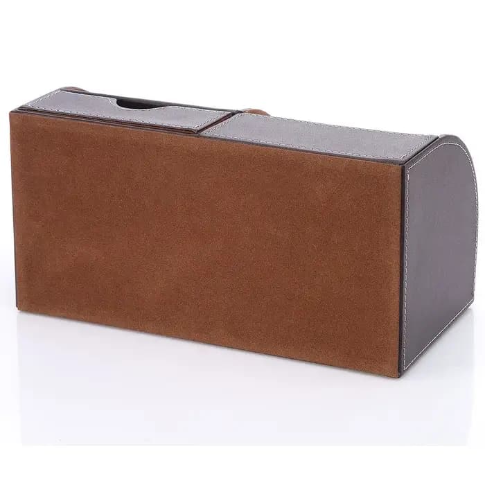Organisateur de bureau en cuir multifonction, fournitures de bureau à domicile, boîte de rangement à 6 compartiments, Collection avec tiroir