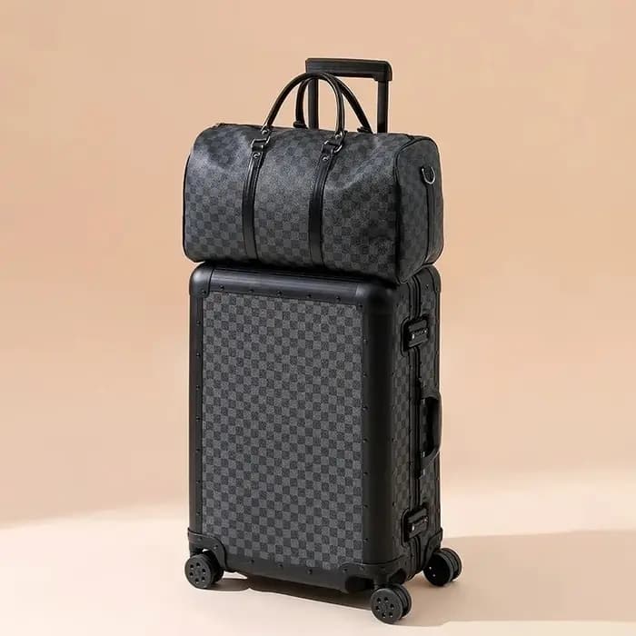 Valise d'affaires tout en alliage d'aluminium et de magnésium, valise de voyage d'embarquement de 20