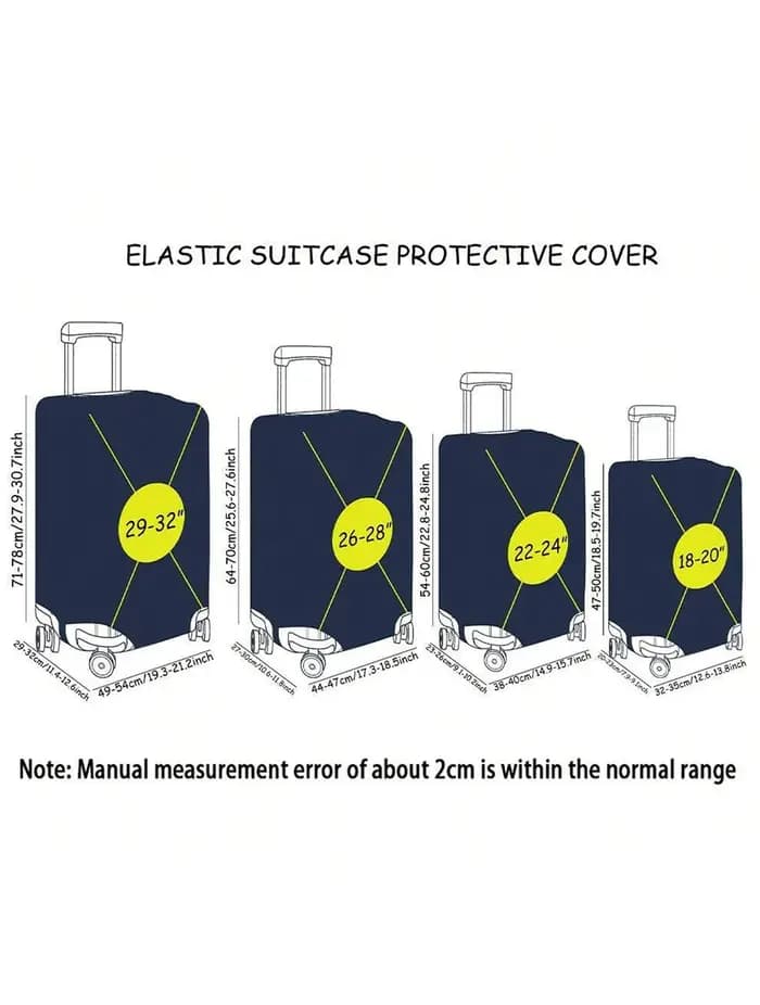 Housse de protection pour bagages à ligne ondulée bleue et violette