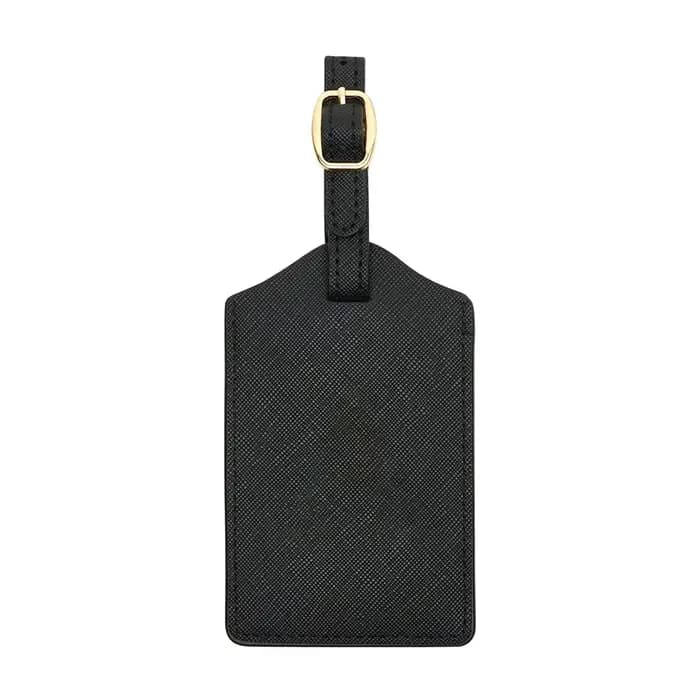 Étiquette de bagage en cuir PU pour voyage-étiquette d'identification de valise durable avec couvert