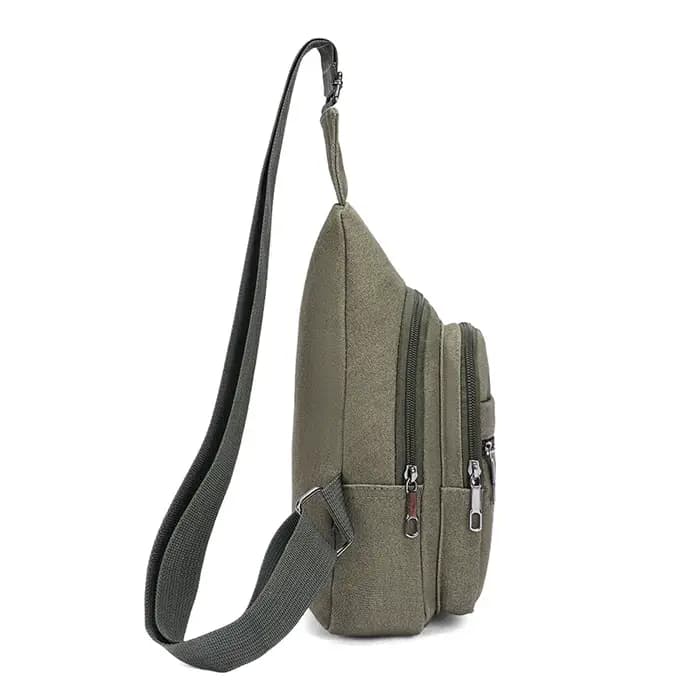 Sac de poitrine en toile pour hommes