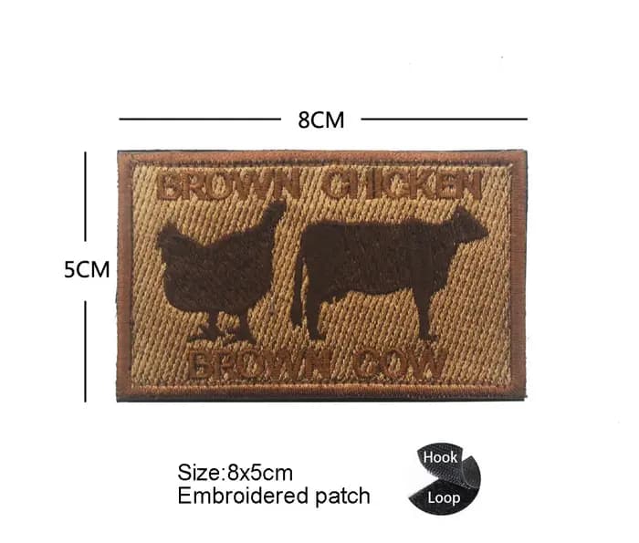 Sac d'extérieur personnalité anglais JUST THE TIP IPROMISE sac à dos brassard sac brodé avec patchs à crochet et boucle pour vêtements