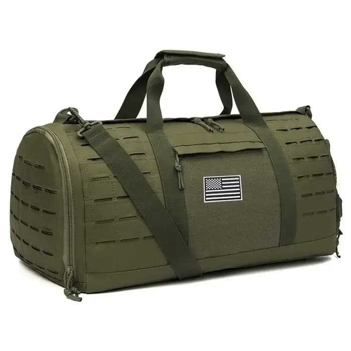 Sac de sport tactique de 40L pour hommes, sac de voyage, sac de fitness avec compartiment à chaussur