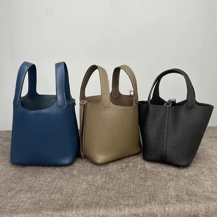 Sac seau Mendy de haute qualité en cuir véritable
