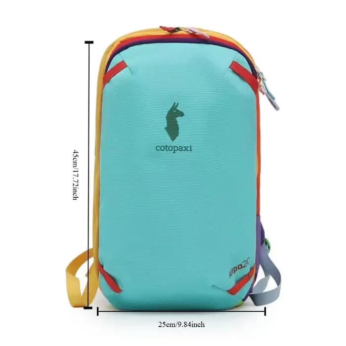 Sac à dos double épaule durable de 20 L aux couleurs vibrantes Dopaamine