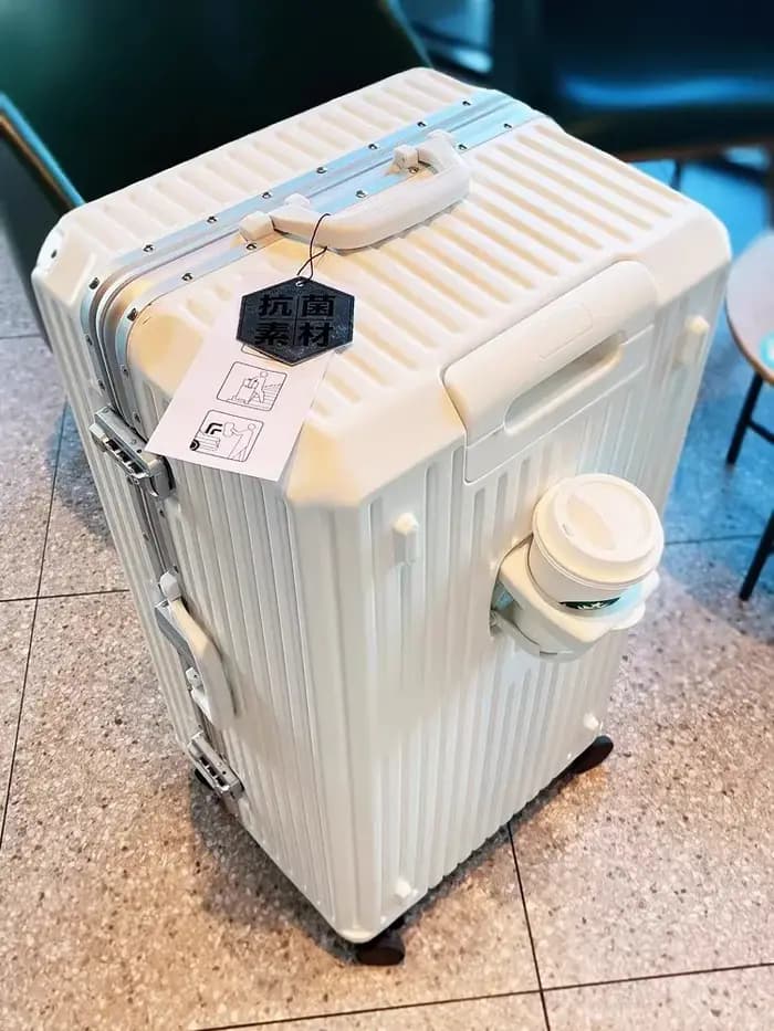 Valise de grande taille avec cinq roues et frein, bagage à roulettes de 30 pouces en matériau PC, valise de cabine avec serrure TSA, 22/26/34 pouces