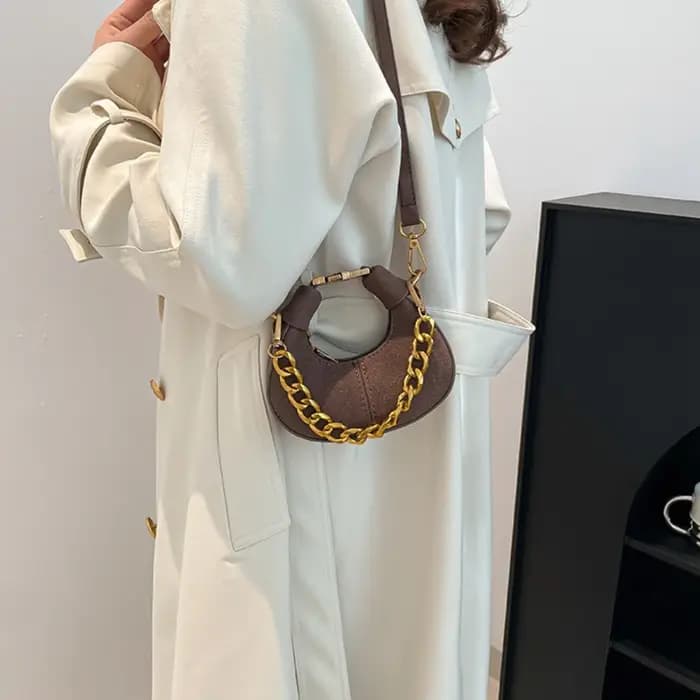 Mini sac à bandoulière en cuir PU pour femmes