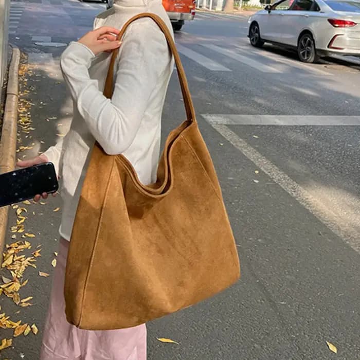 Sac fourre-tout en Faux daim pour femmes