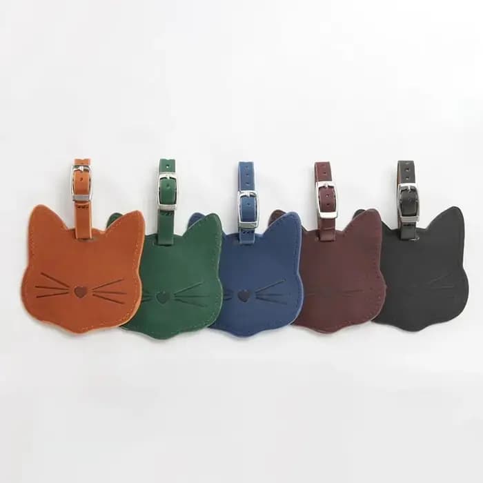 Étiquette de bagage en cuir PU pour voyage