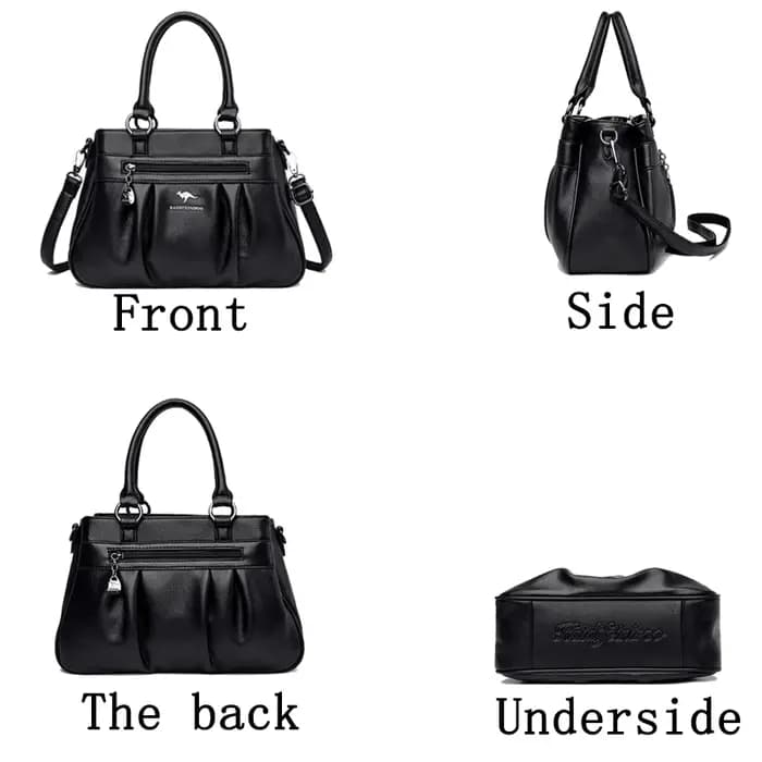 Sacs à Main de Luxe en Cuir Souple à 3 Couches pour Femme