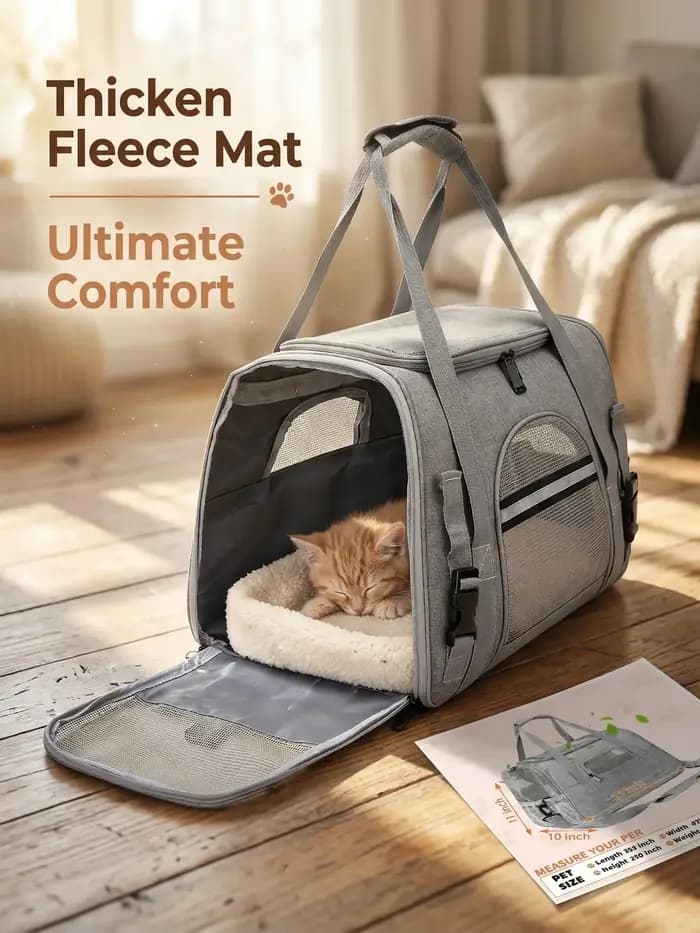 Sac de transport pour animaux de compagnie approuvé par les compagnies aériennes