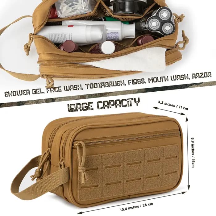 Trousse de Toilette Tactique pour Hommes/Femmes