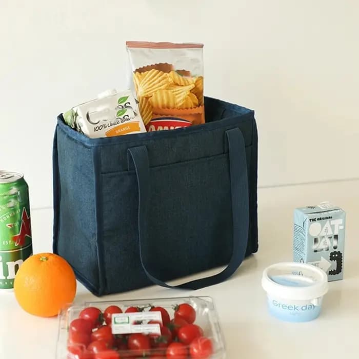 Sac Isotherme Grande Capacité pour Boîte à Bento – Sac de Rangement Alimentaire Zippé pour Femmes – Sac Glacière de Voyage et Pique-nique
