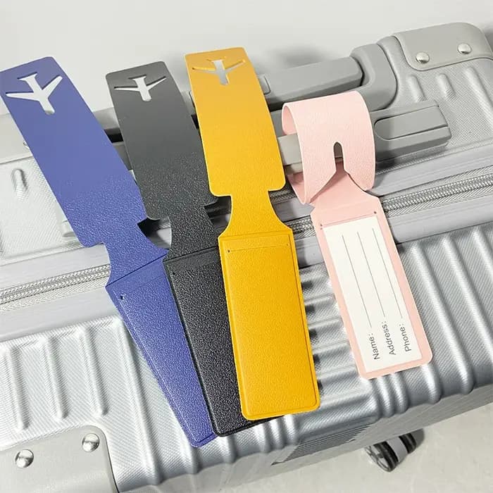 Étiquette de bagage longue avec Logo d'entreprise personnalisé