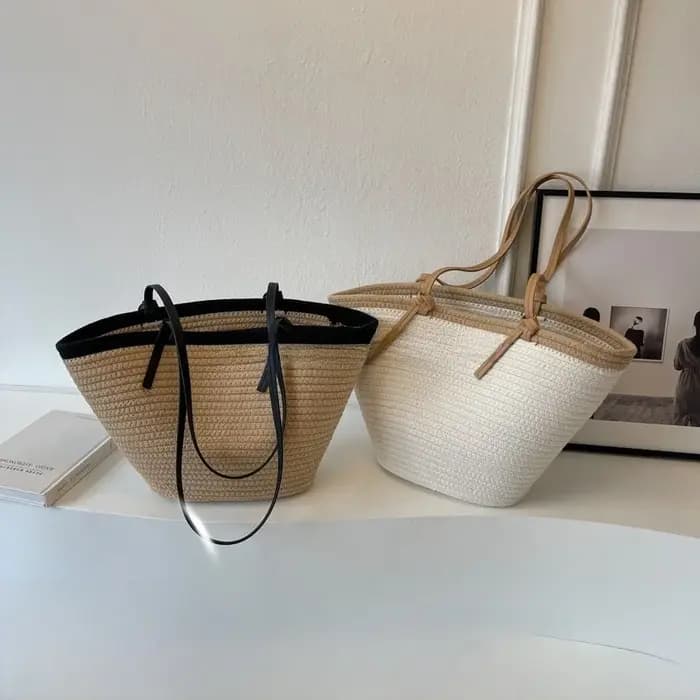 Nouveau panier de voyage tissage sac de paille femmes bandoulière plage mode sac