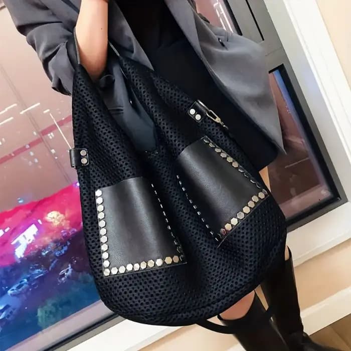Sac à main rétro en maille